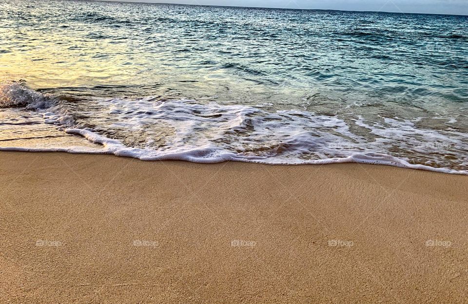 Taken during sunset in Anguilla. This seascape shows the beauty of the ocean.