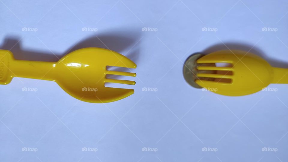 Give me my money fork! forks imitating humans