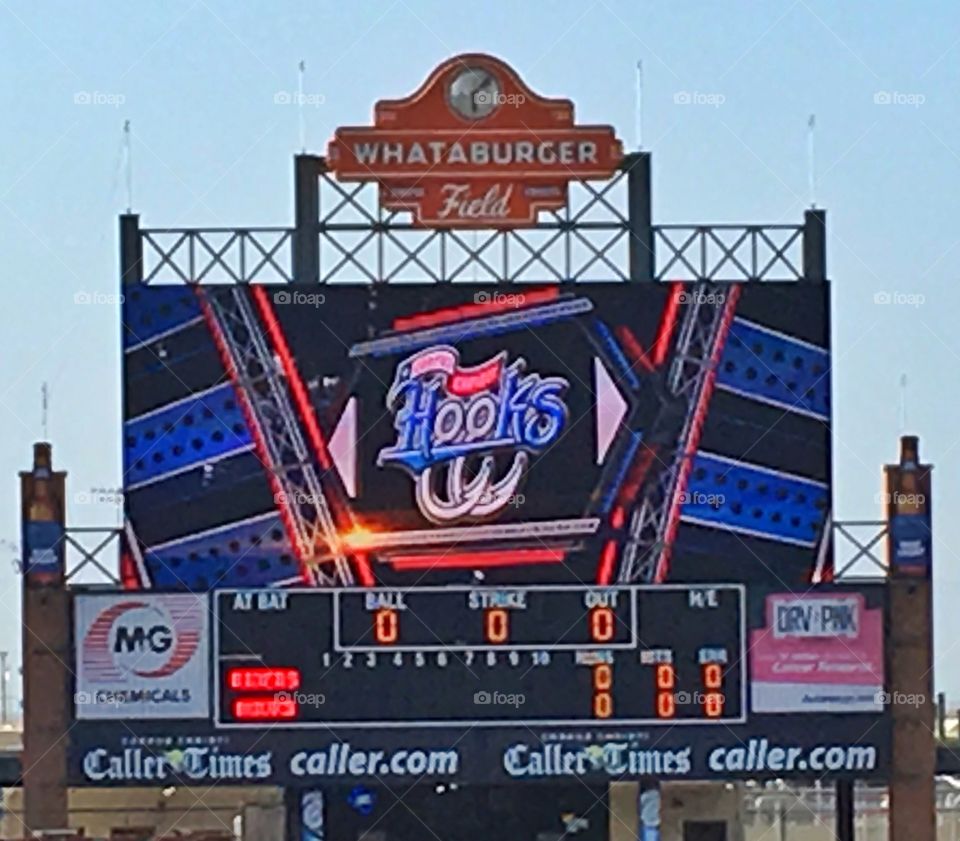 Whataburger Field in Corpus Christi, Texas. Home of the Corpus Christi Hooks baseball team. 