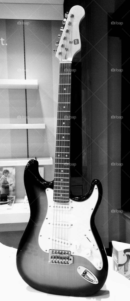 Guitar Black and White