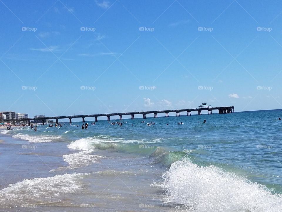 Beach pier