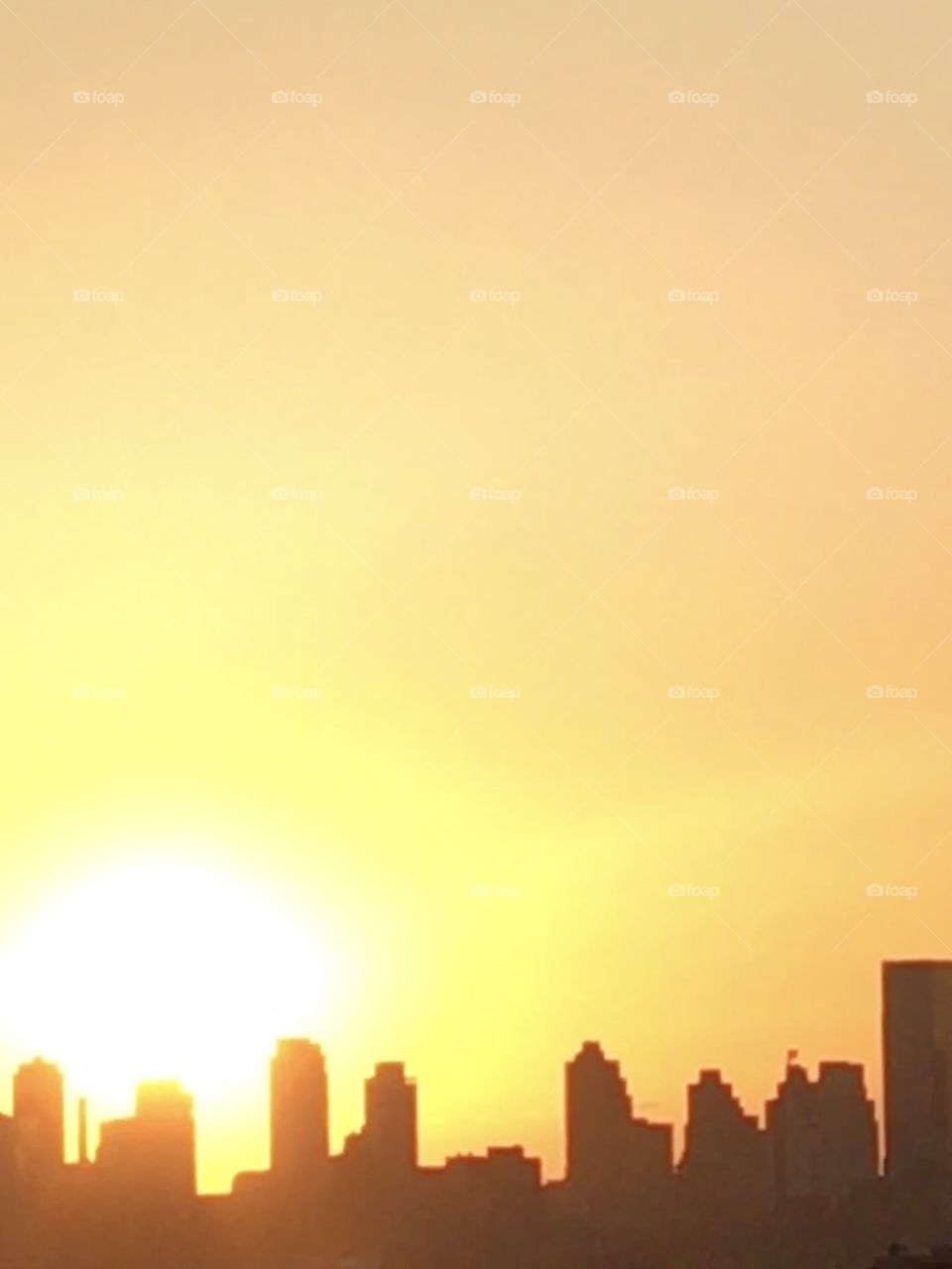June sunrise over Manhattan