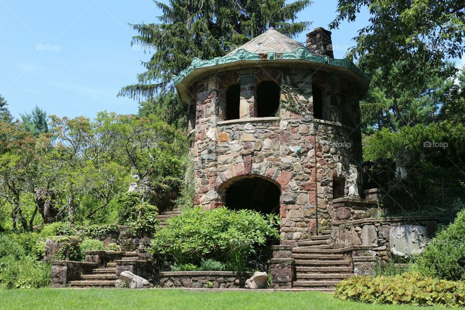 A cool building at a garden I went to in NJ.