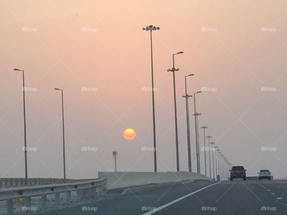 Sunset view on Highway! 