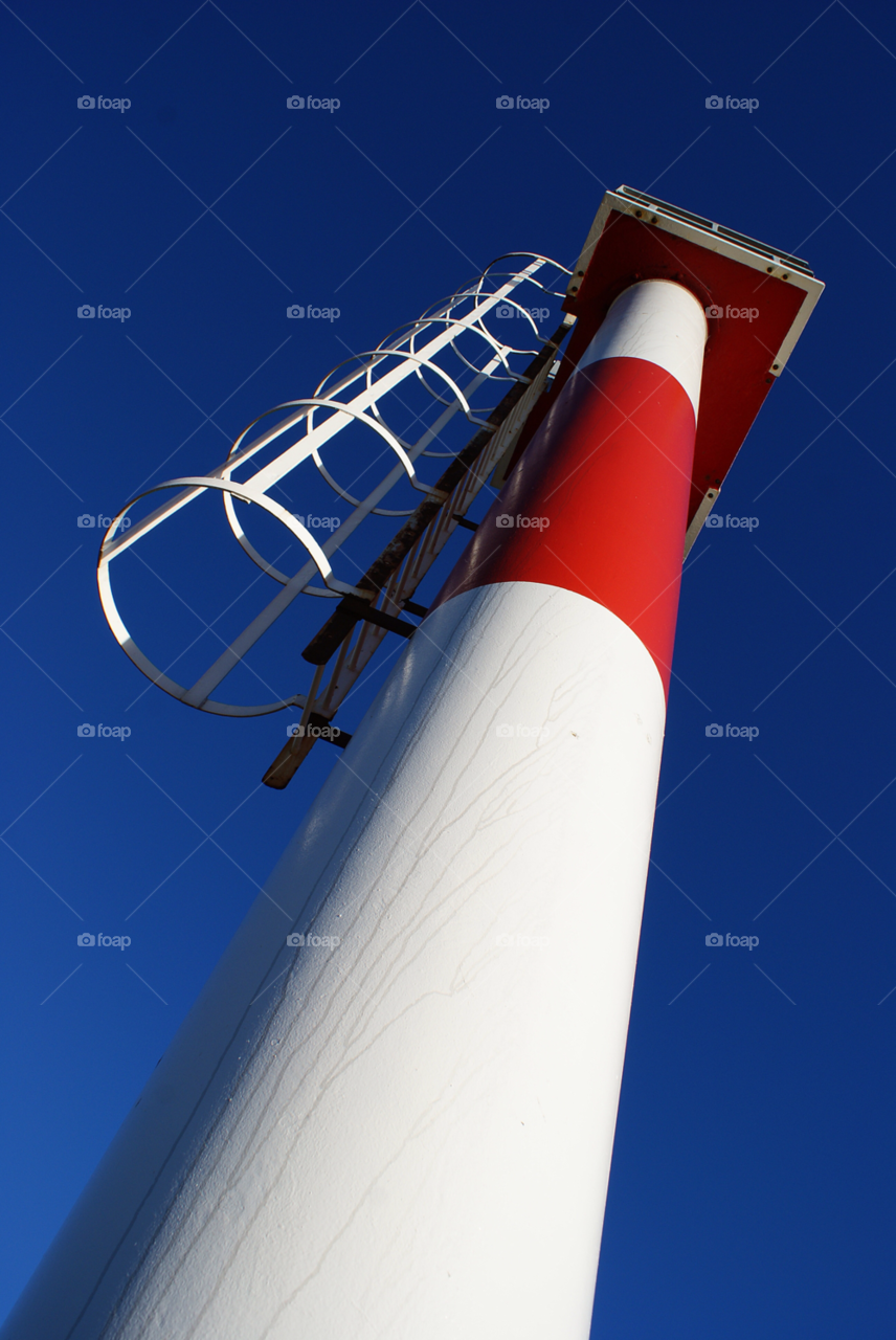 red white blue sky beacon by jetandbarney