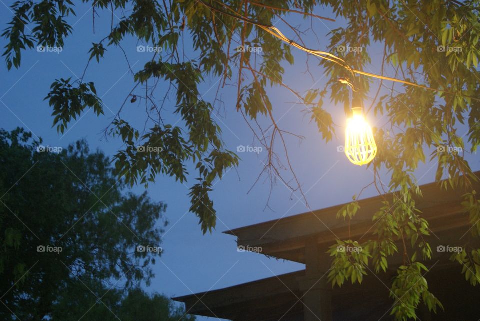 Although night approaches it can always be brightened up with a light bulb and electricity. This way the party can go on & on through a beautiful summer night.