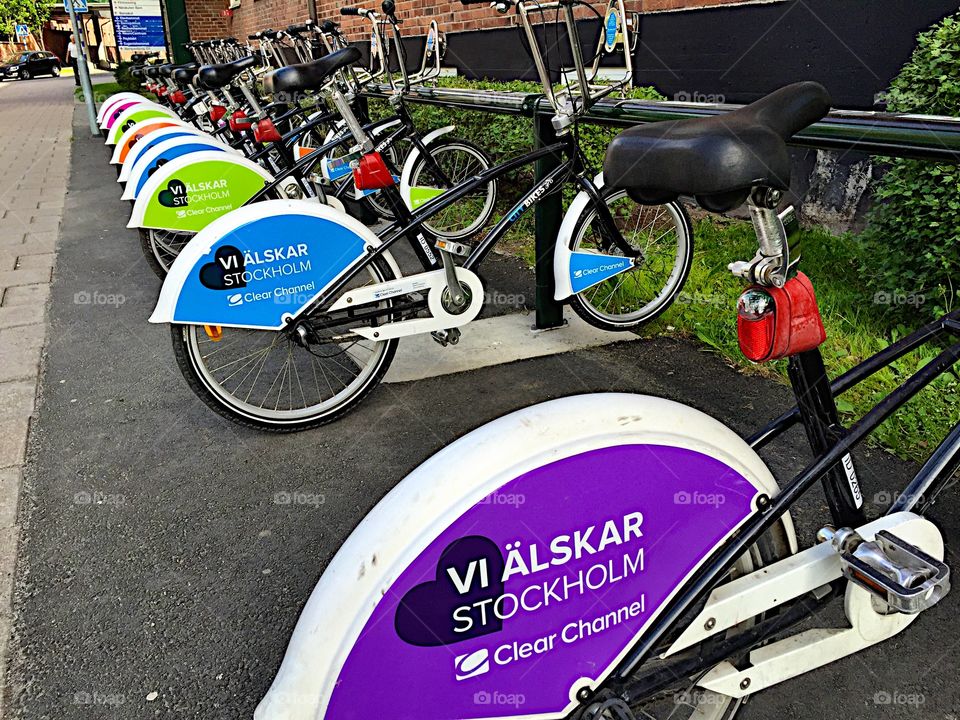 We love Stockholm's bicycles! 