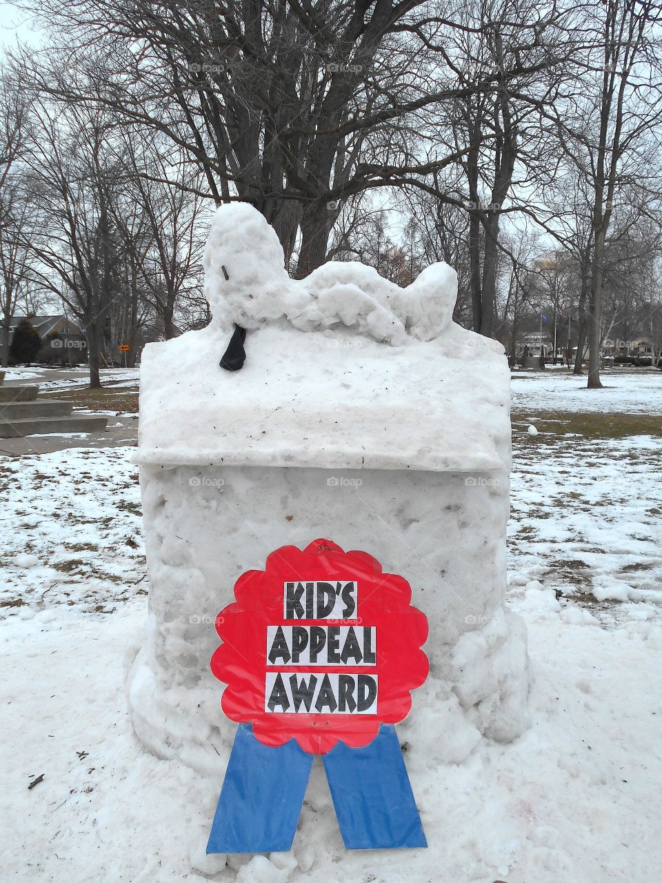 Award-winning Snow Sculpture