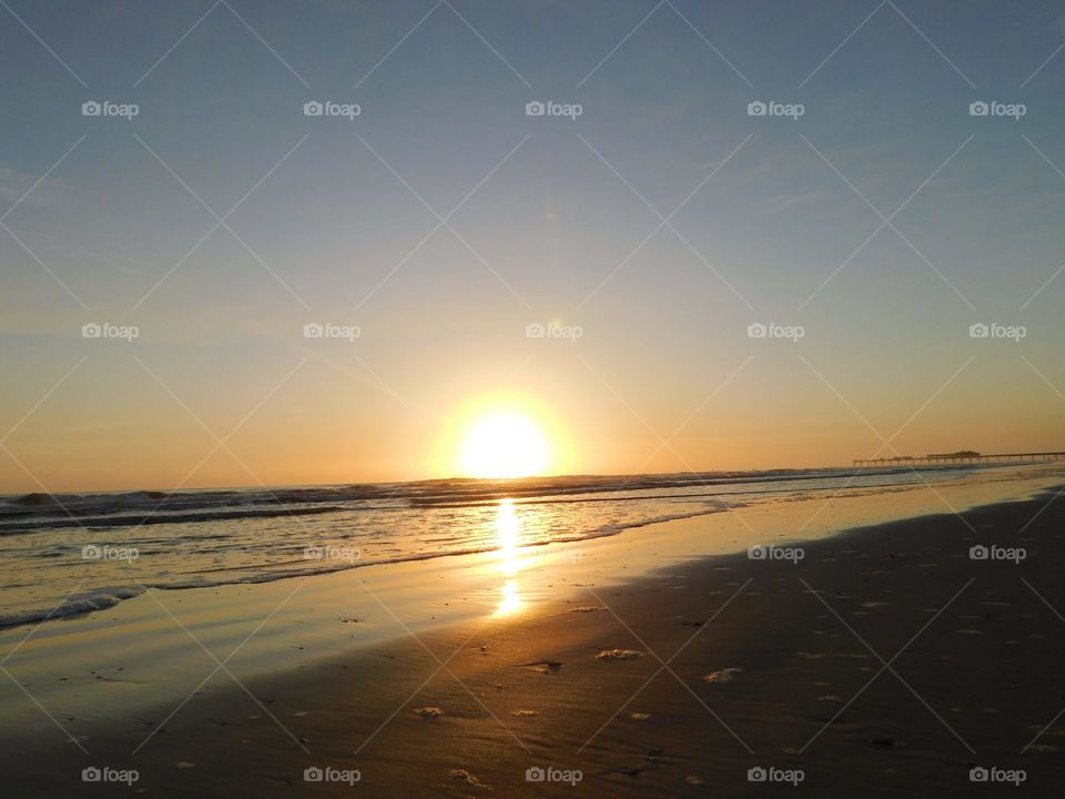 sunrise on the beach, sun, beach