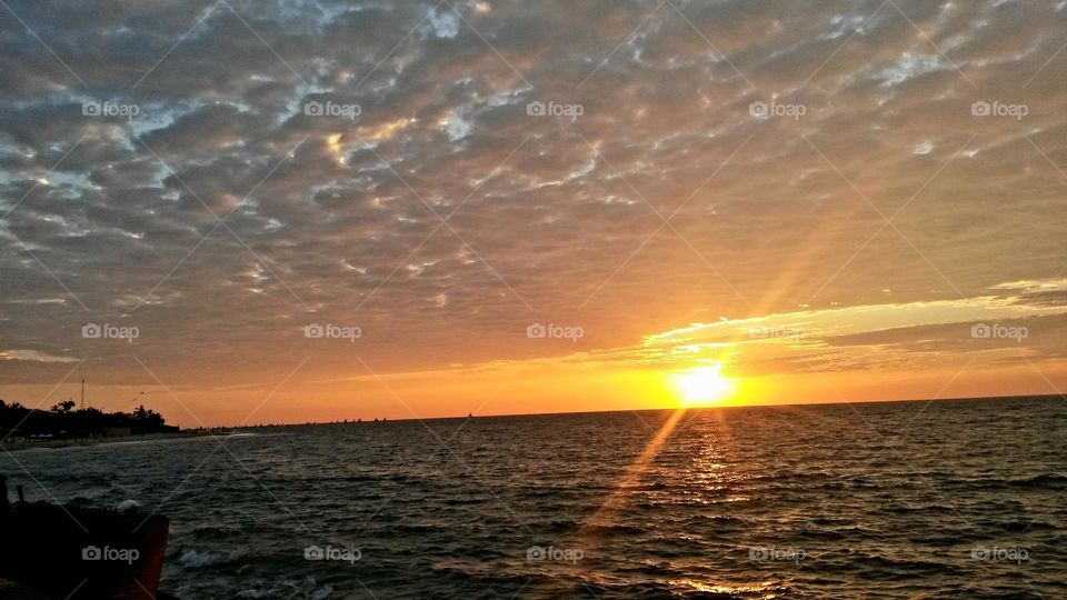 Mancora Beach Peru sunset