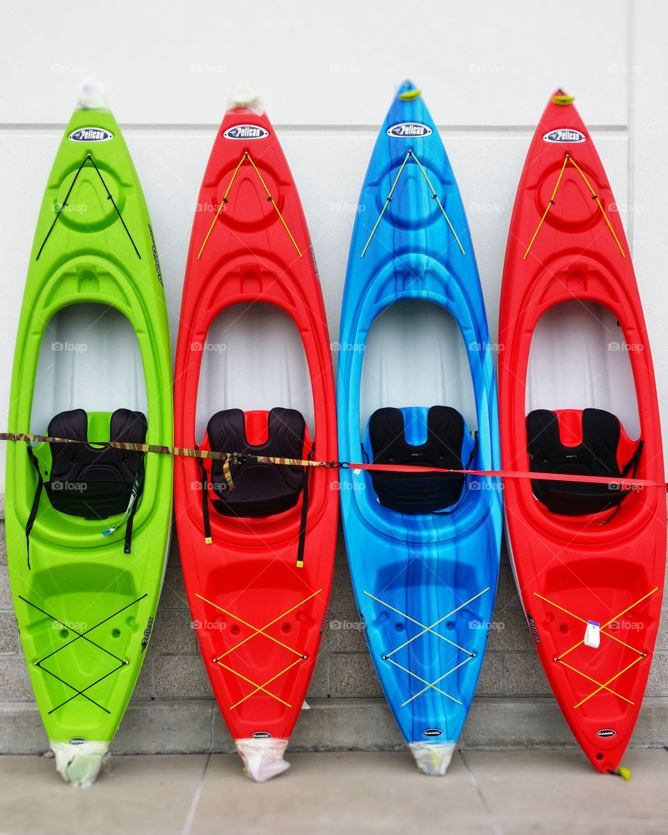 Colorful Kayaks