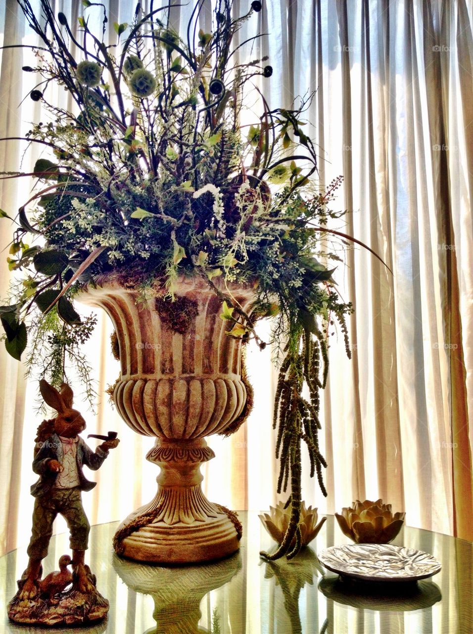 Rabbit and Table Decor