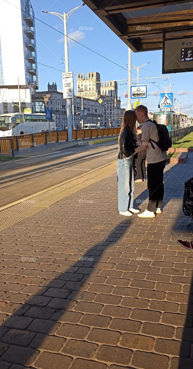 couple love 💕 street summer view