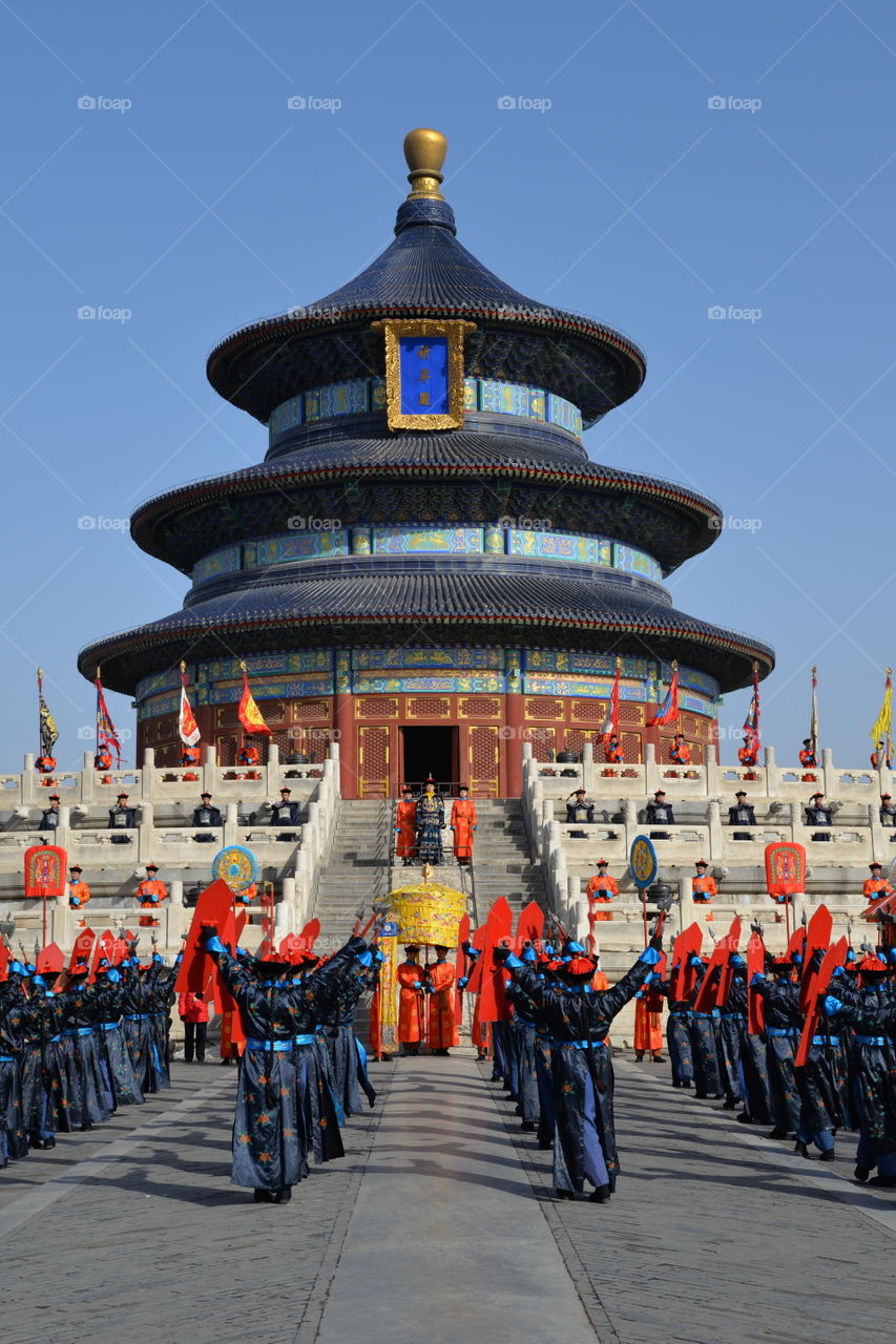 Asia, China, Temple of Haven, chinese Spring Festival, the King and his army