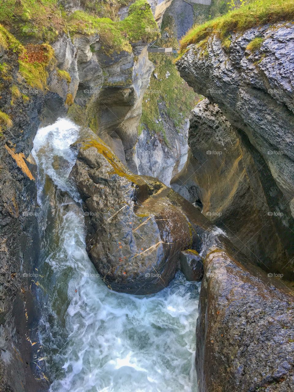 Waterfall in Switzerland 