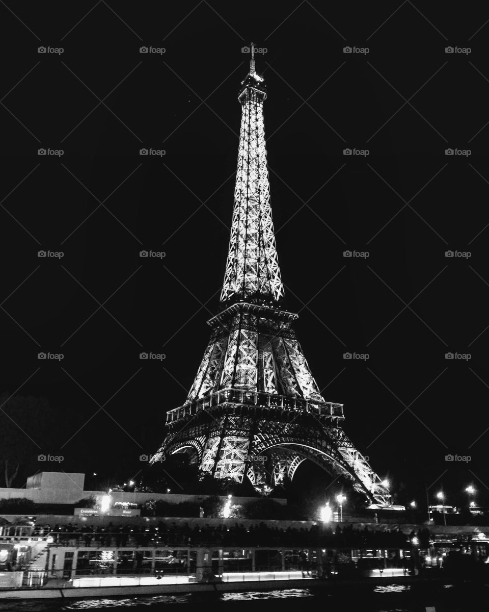 Tour Eiffel in BnW, Paris, France