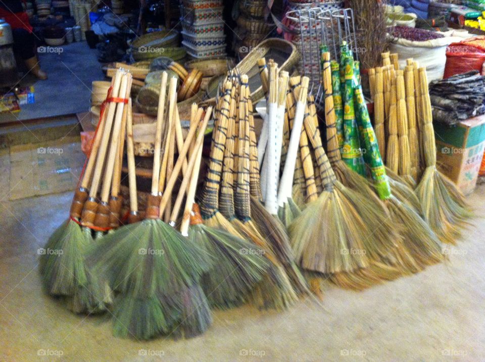 Yunnan China - brooms 