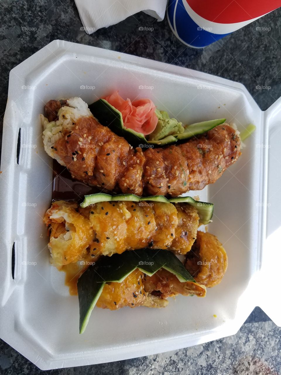 sushi makes me happy