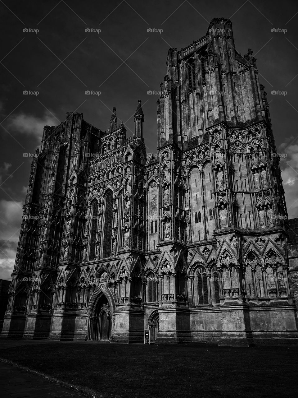 Monochrome beauty of Wells Cathedral
