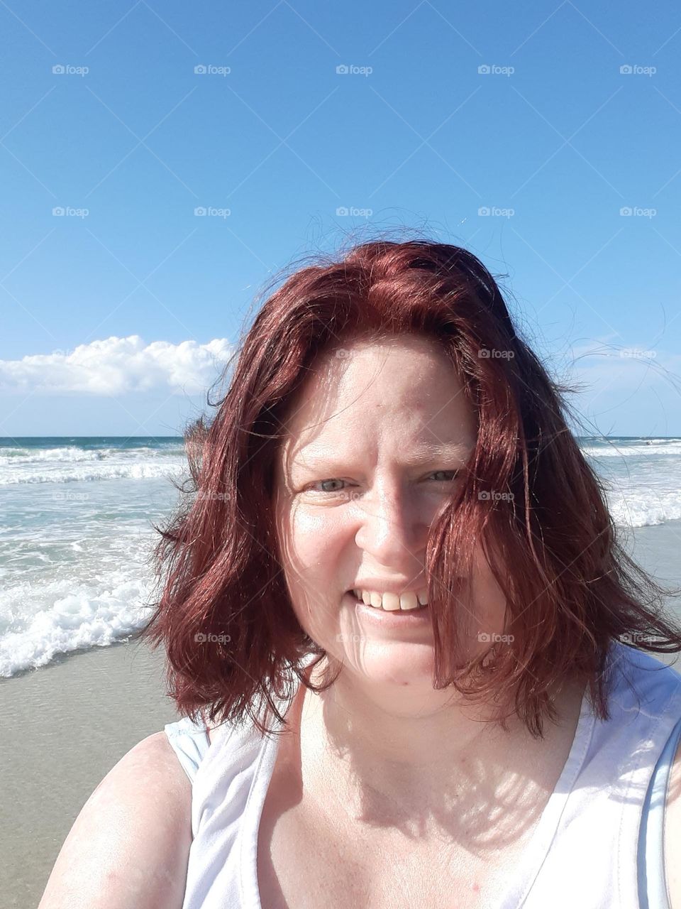 I went to Indian Rocks Beach to relax and take pictures. I took this selfie while there.