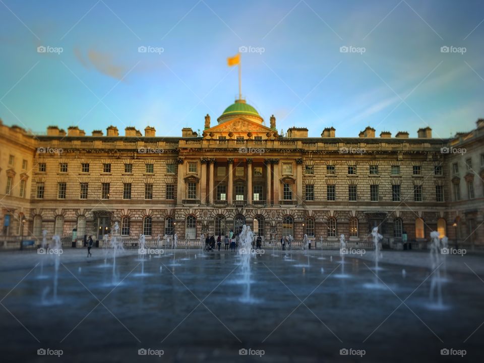 Somerset house in London on a summers day