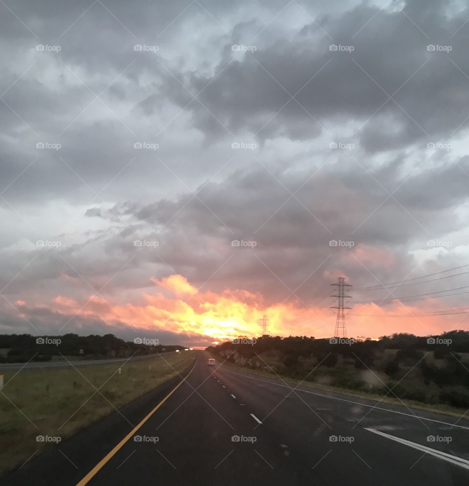 Sunset west Texas 