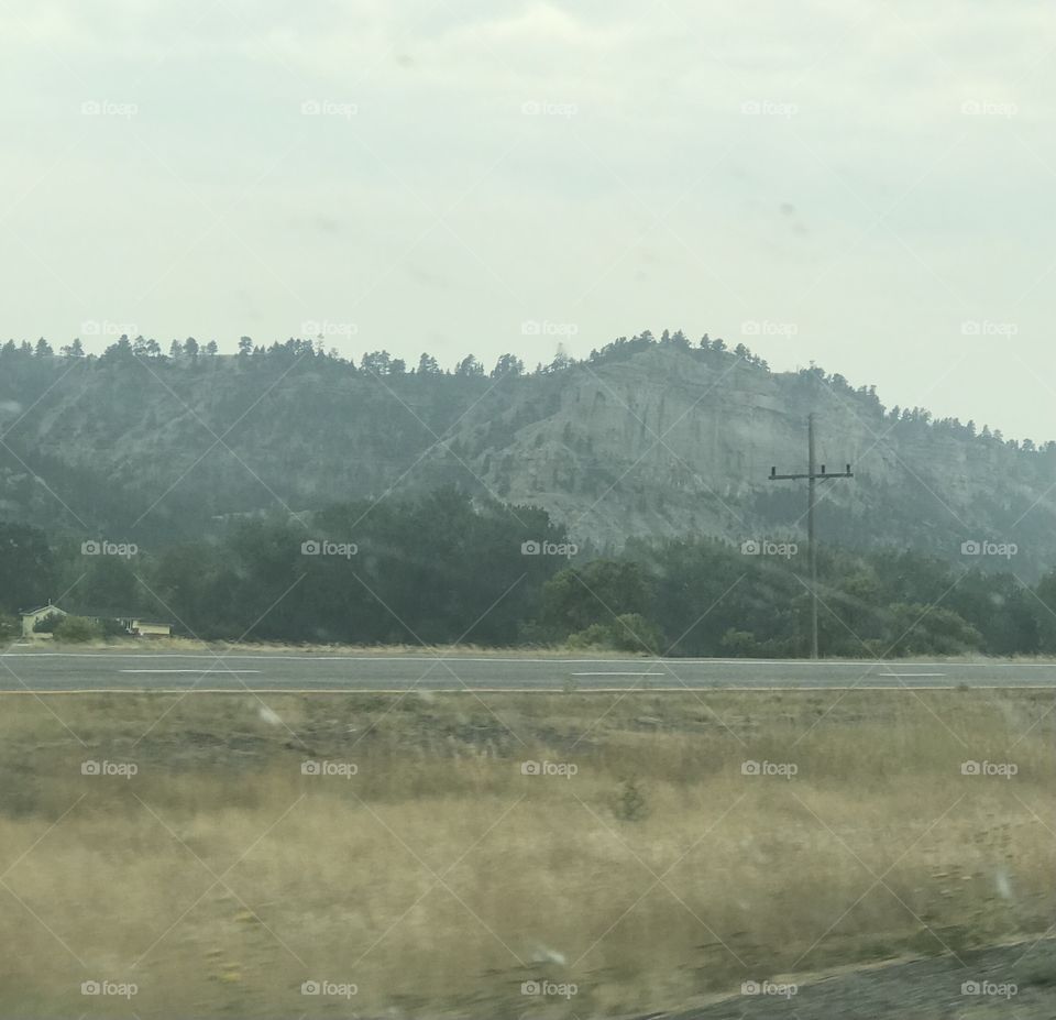 Gorgeous Mountain View on our road trip to Montana 