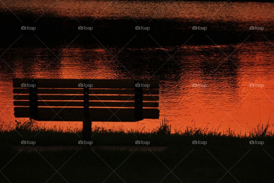 Sunset bench 