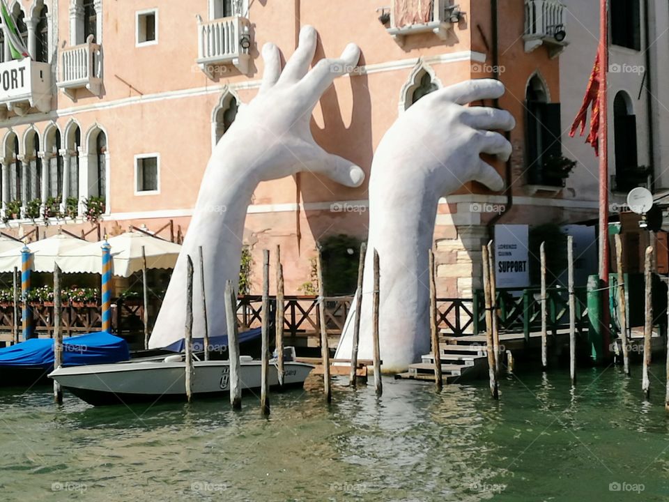 artistic installation in Venice