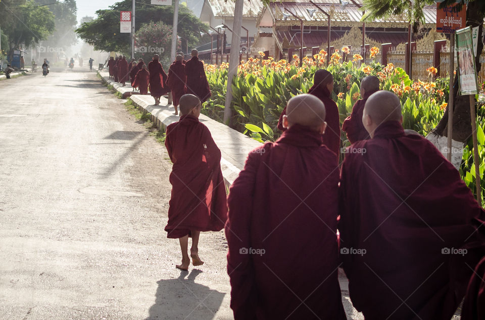 March of the monks