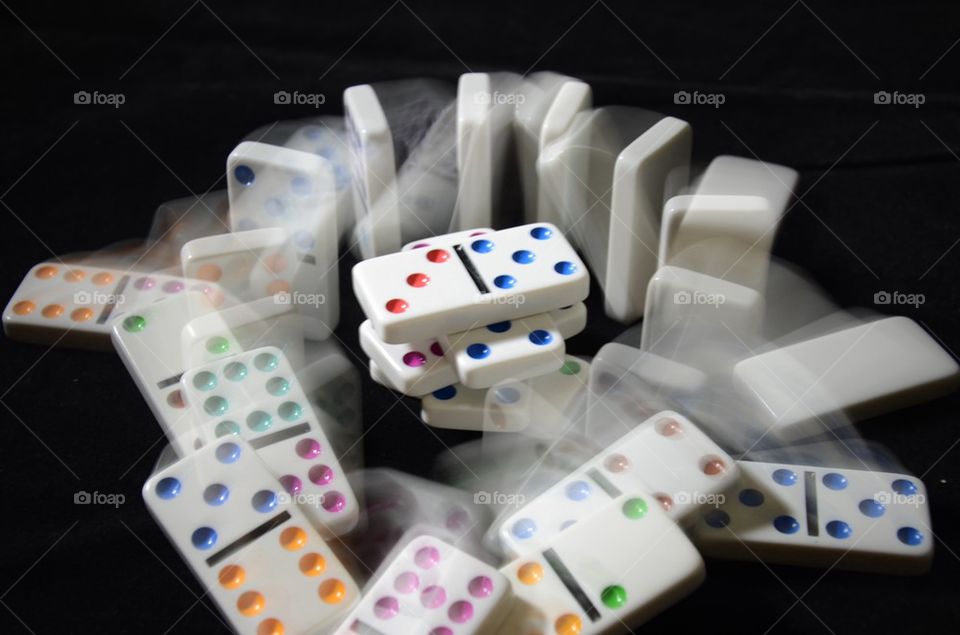 Dominoes in Motion