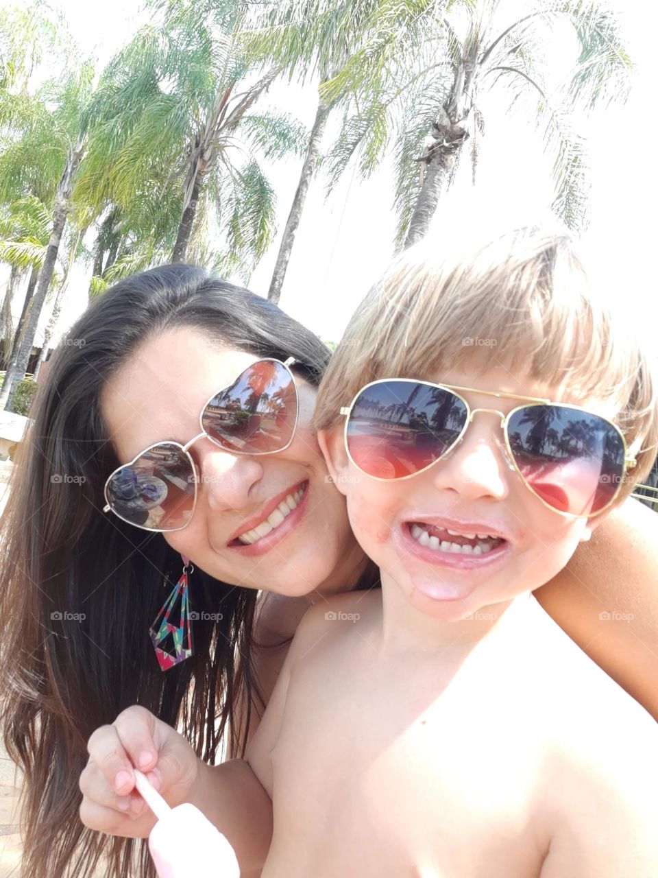 joy on the beach in Santos