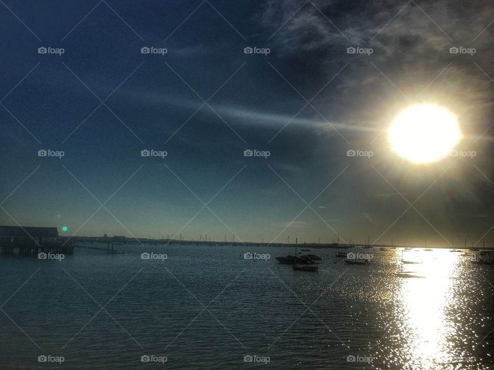 Sunrise over the sea