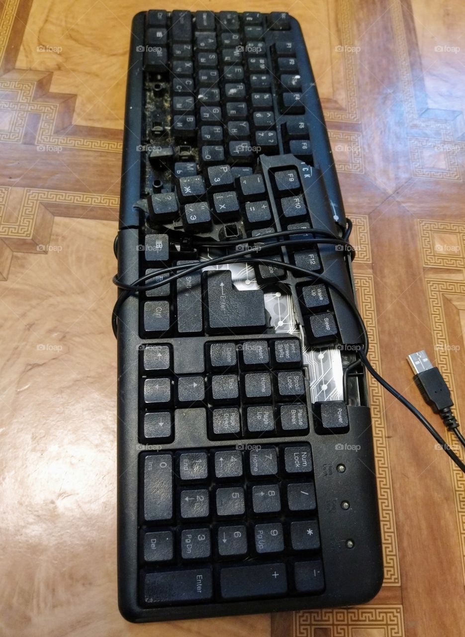 Broken keyboard