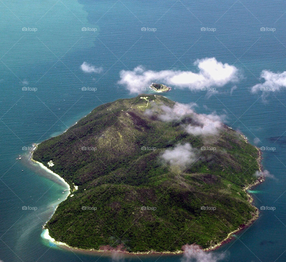 ocean clouds pacific island by botie2