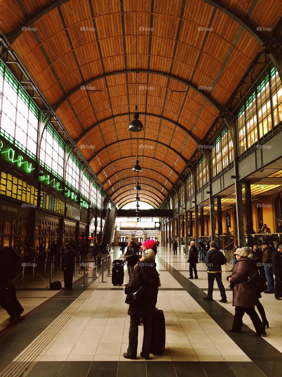 Subway System, Indoors, City, Business, Architecture