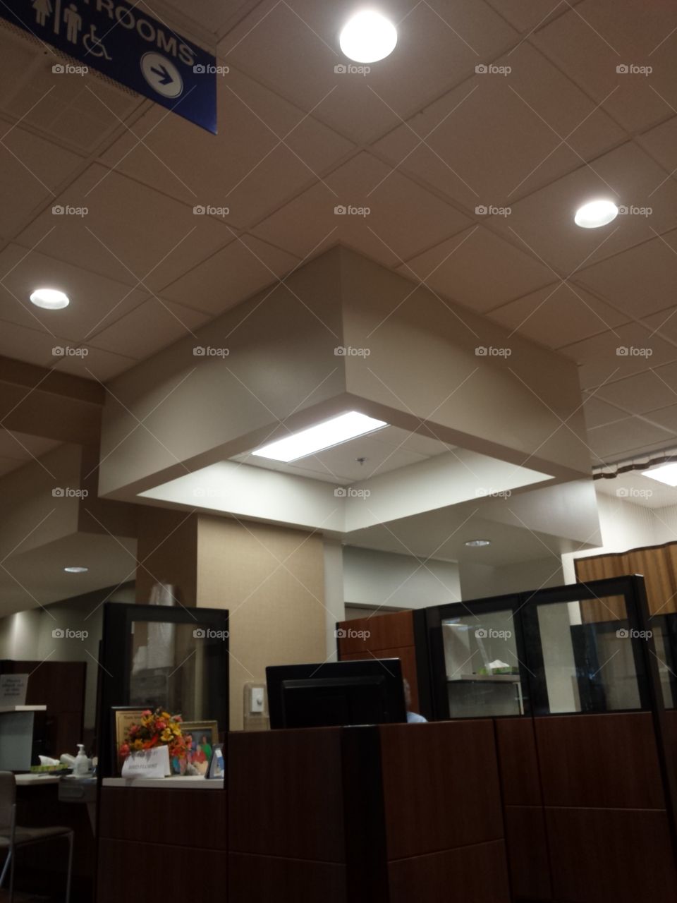 Light fixture in a doctor's office.