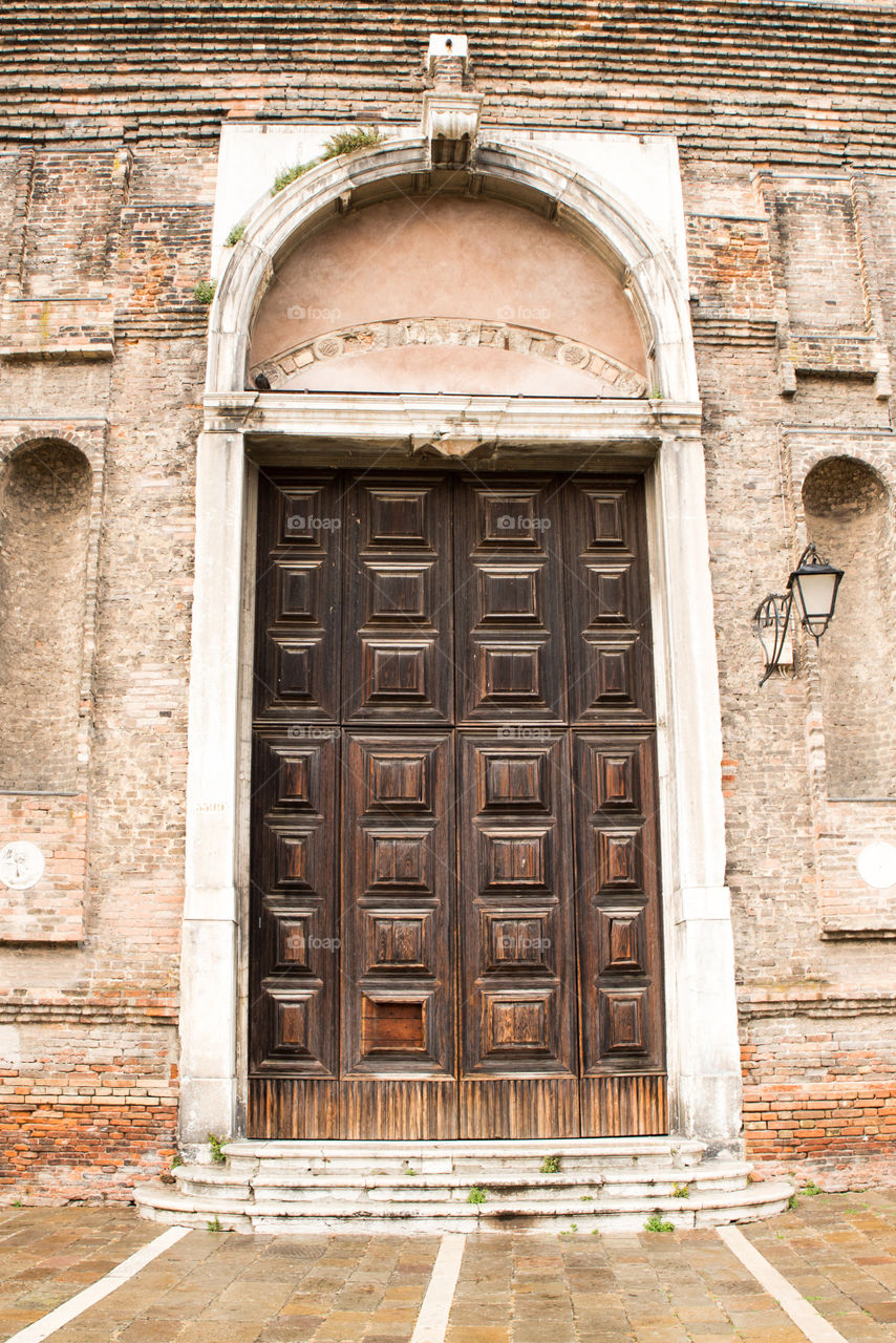 Big wooden doors