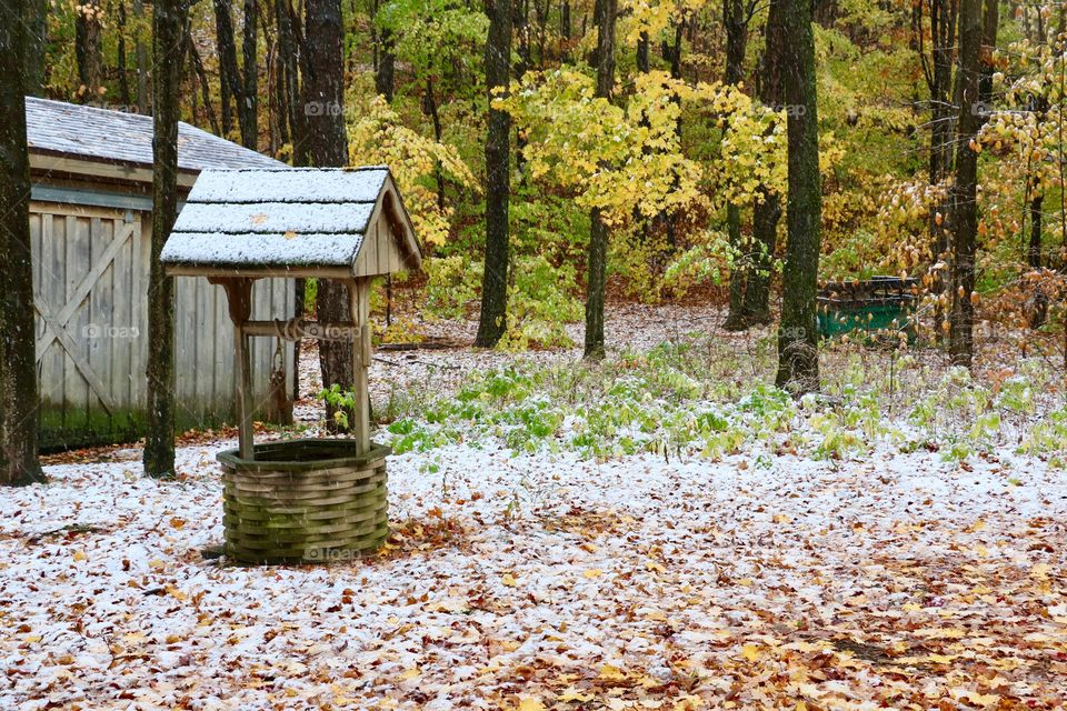 Up in the Catskills, the end of October means snow!