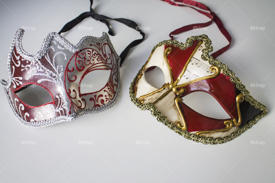 colored venetian mask