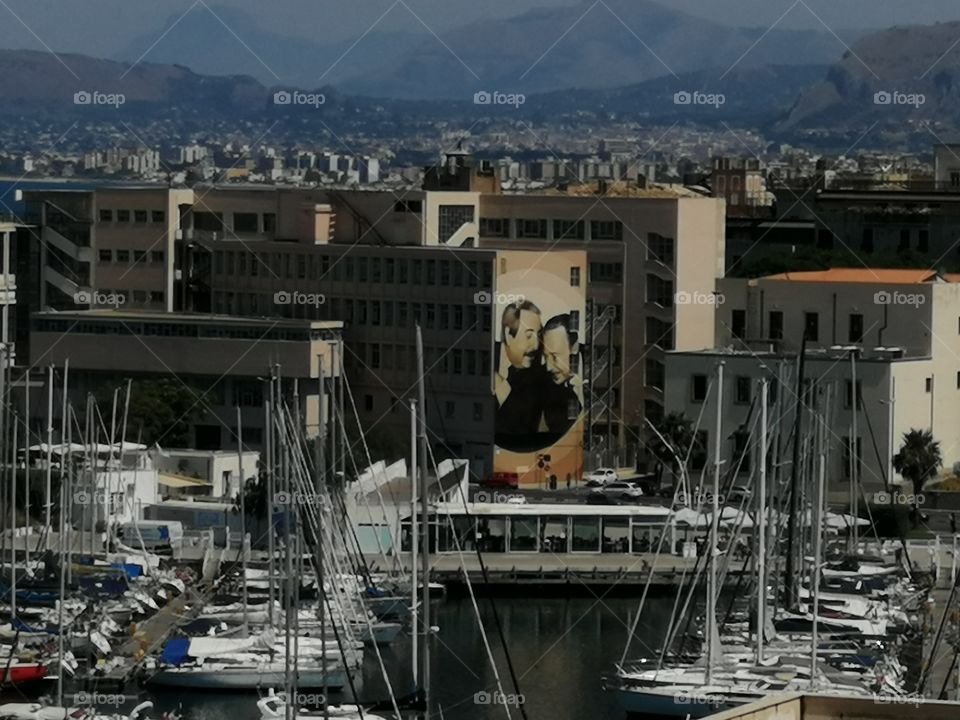 Falcone e Borsellino murale, Palermo
