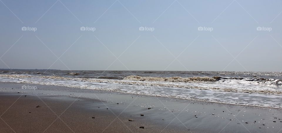 jampore beach, daman, gujarat, india