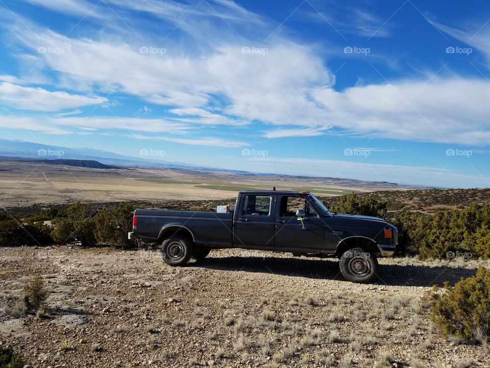 The '87 Ford still climbing mountains with ease. :)