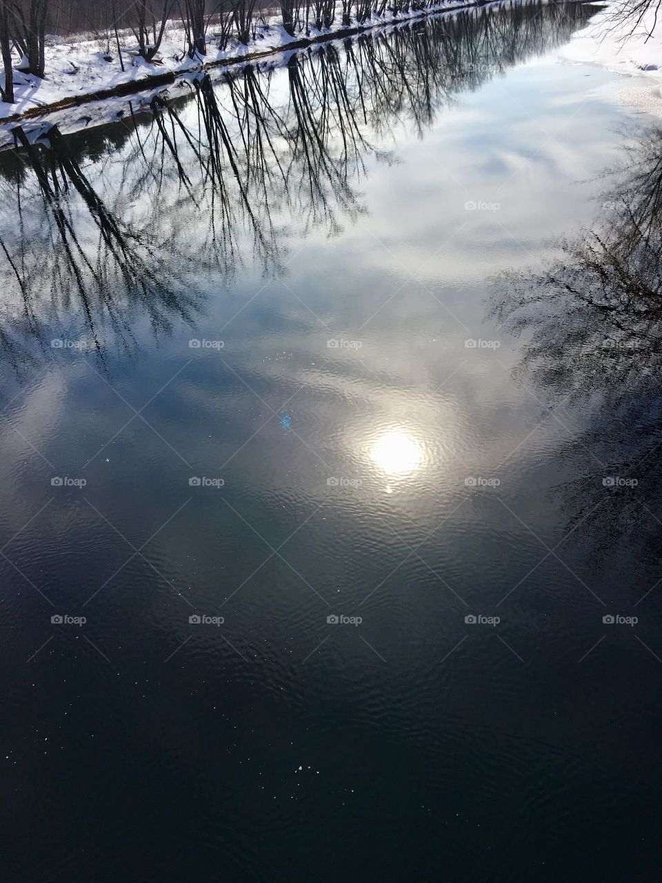 Reflecting sun 