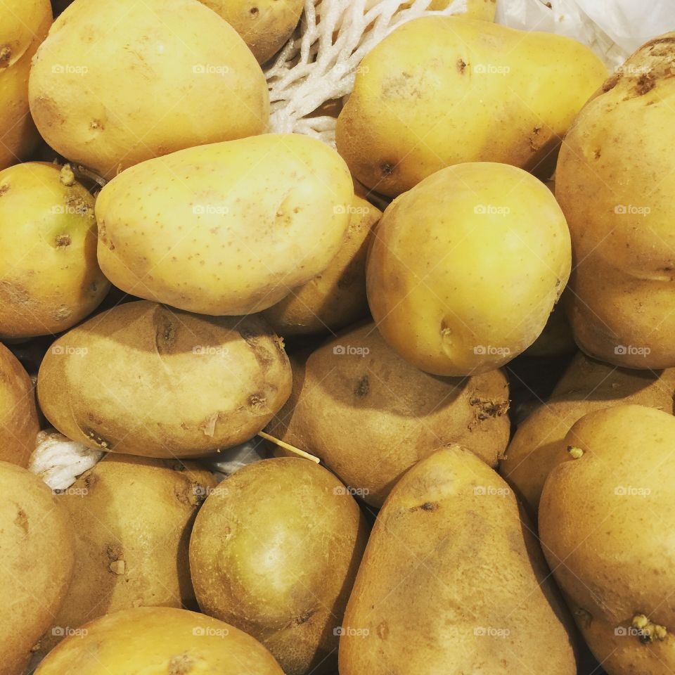 Potatoes close up 