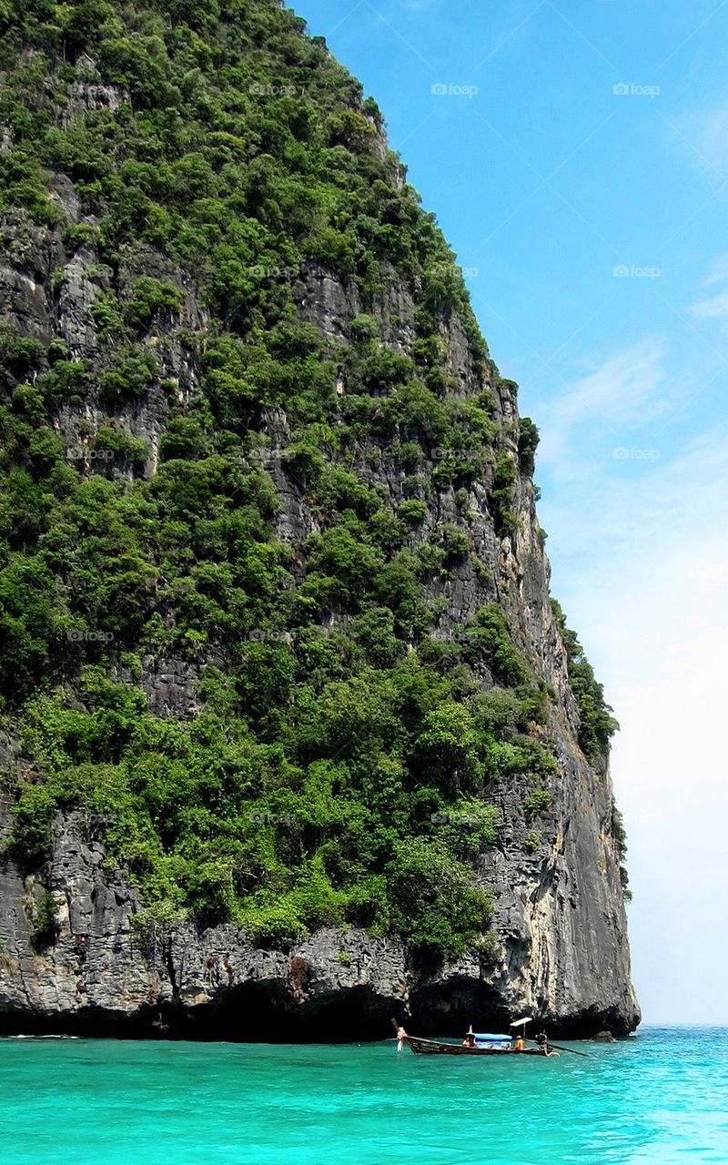 Cliff at phi-phi island