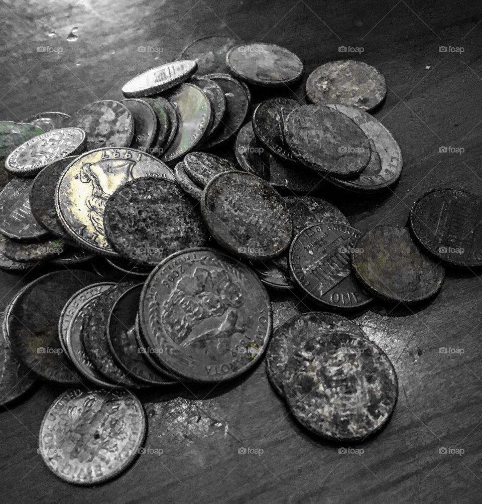 That’s a lot of lost and found!  Lost coins that I found over the course of a month. 