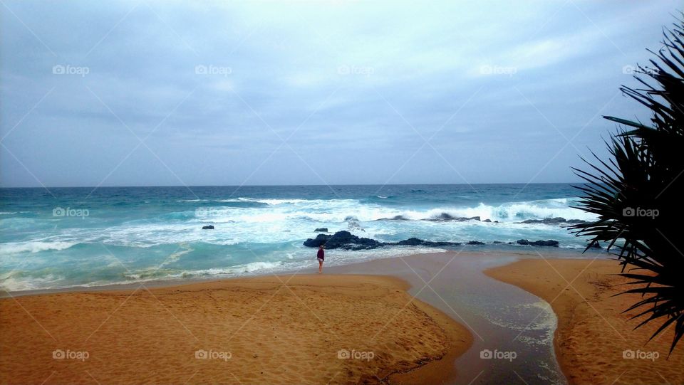 Clouds rolling in on Granny's Beach