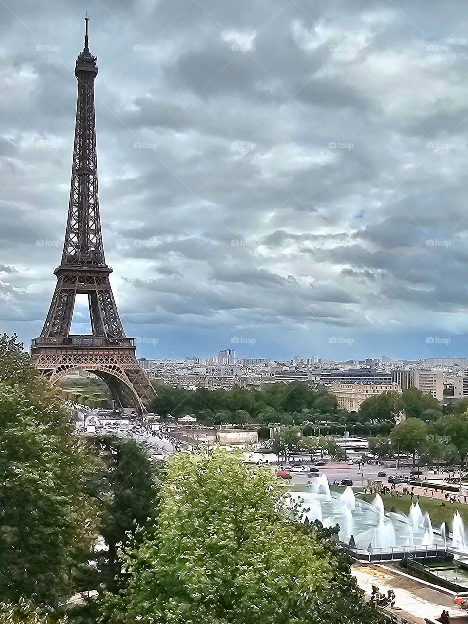 tour Eiffel vue du Trocadero