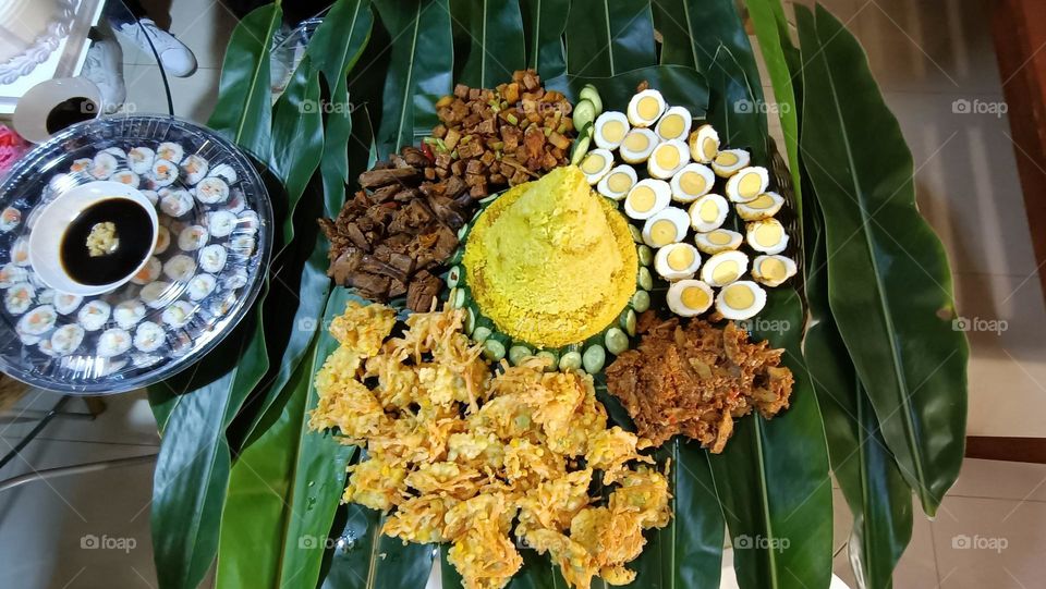 Traditional food decoration for party